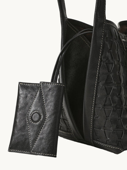 Lattice Bucket Bag